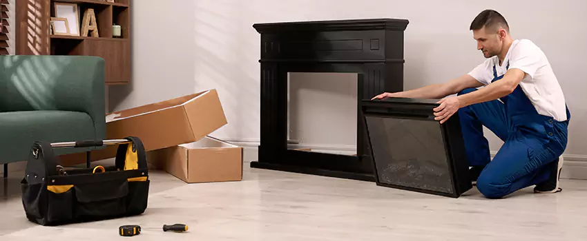 Old Rusted Metal Fireplace Repair And Replacement in Murphy, TX